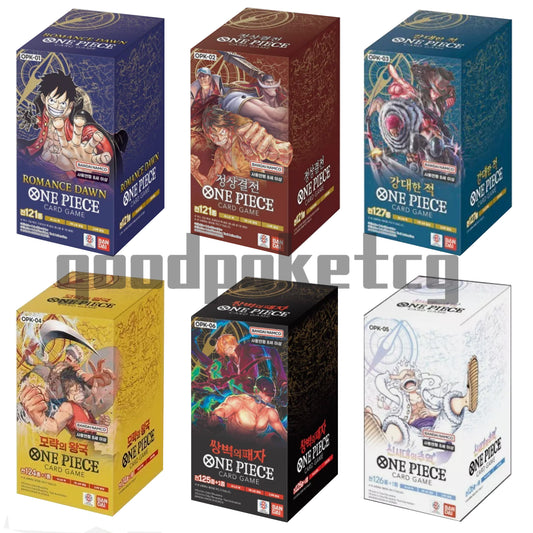 Korean One Piece TCG Booster Box – OPK‑01 to OPK‑06