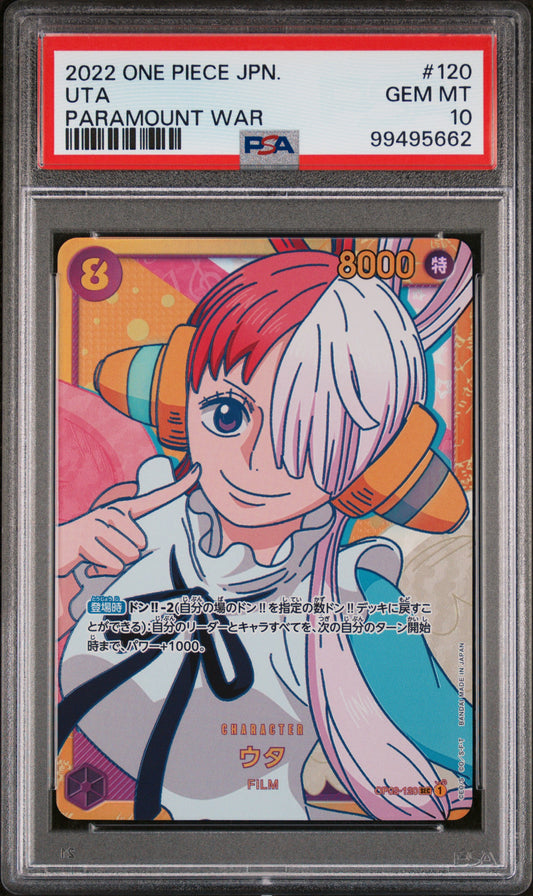 UTA OP02-120 PSA 10 2022 One Piece Paramount War Japanese
