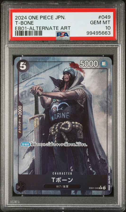 T-Bone EB01-049 PSA 10 2024 One Piece Alternate Art Japanese