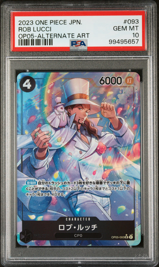 Rob Lucci OP05-093 PSA 10 2023 One Piece Alternate Art Japanese
