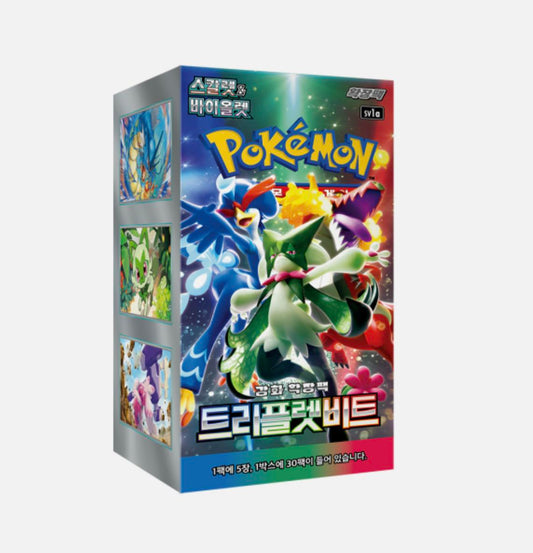 Pokemon Scarlet & Violet Triplet Beat Sealed Booster Box sv1V  Korean Version