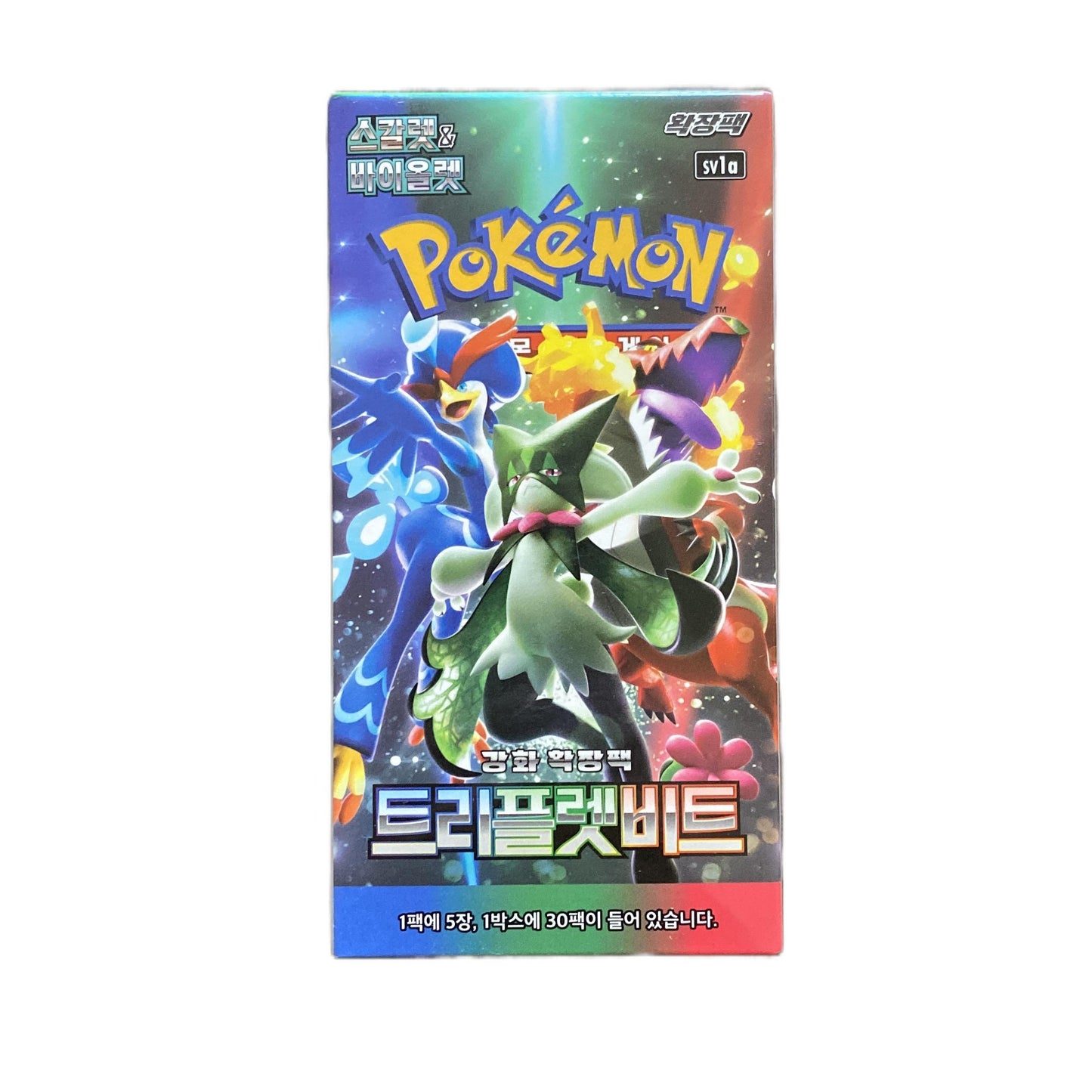 Pokemon Scarlet & Violet Triplet Beat Sealed Booster Box sv1V  Korean Version