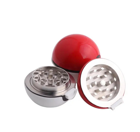 Poke Ball Herb Grinder – 3‑Piece Magnetic