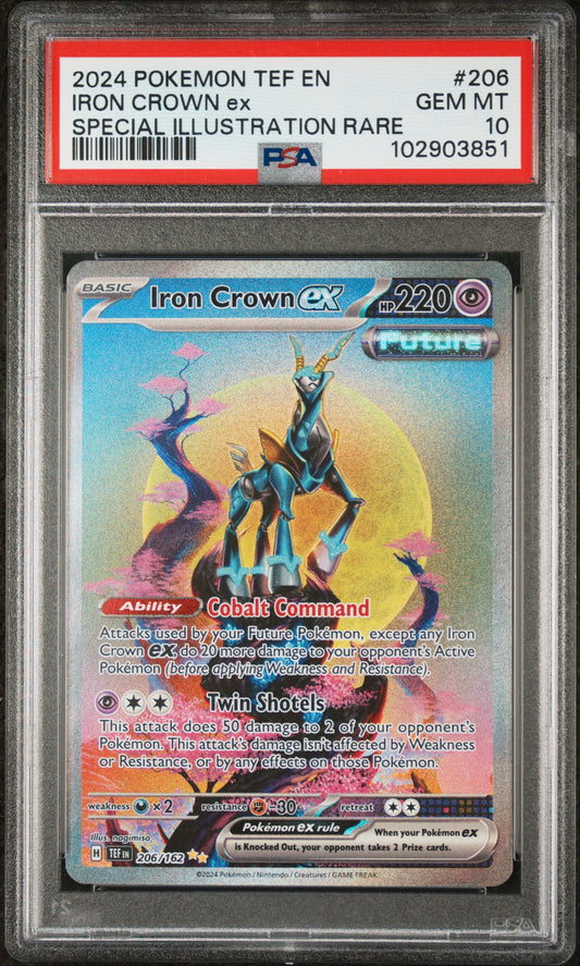 PSA 10 2024 POKEMON TEF EN IRON CROWN ex SPECIAL ILLUSTRATION RARE ENGLISH