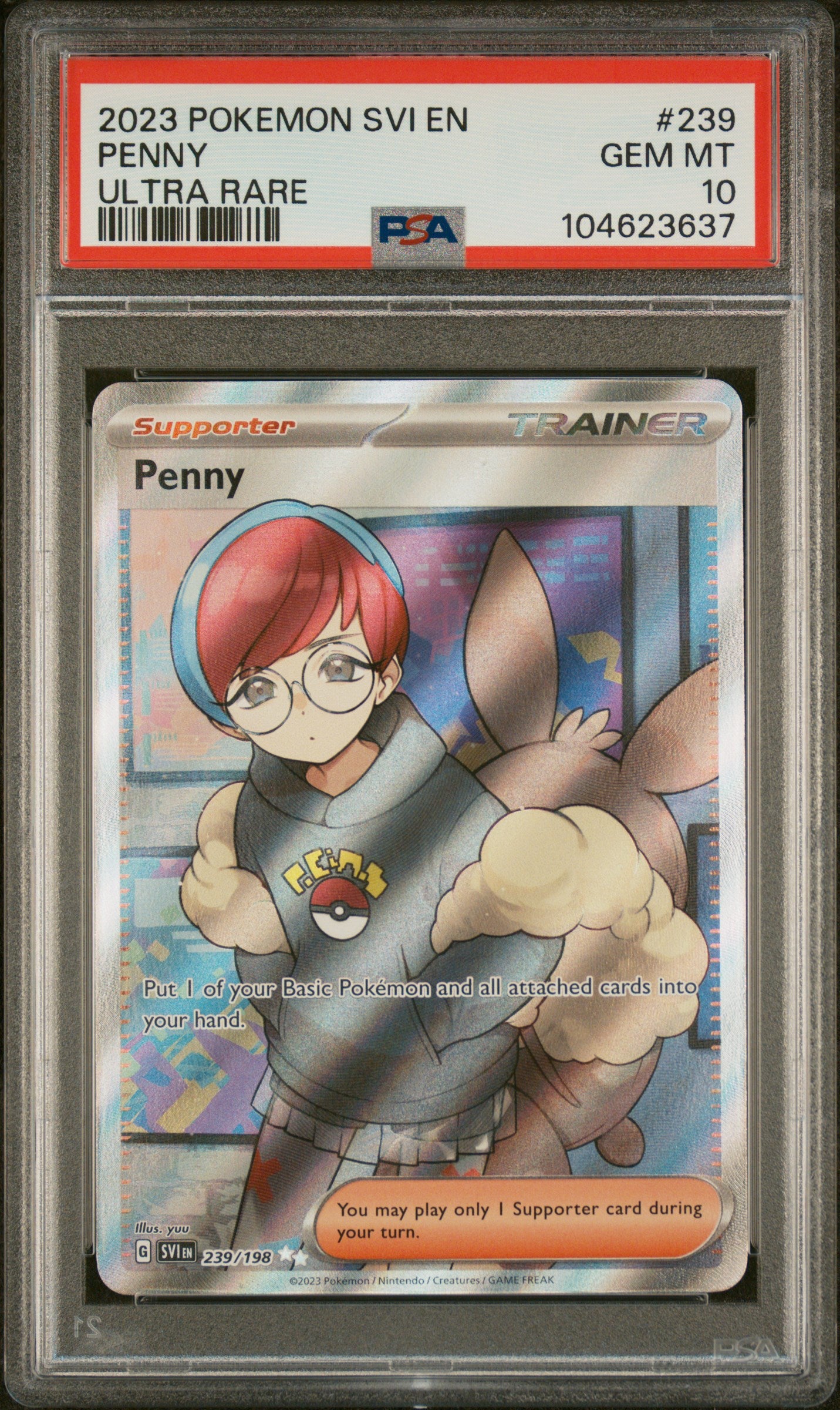 PSA 10 2023 POKEMON SVI EN PENNY ULTRA RARE ENGLISH